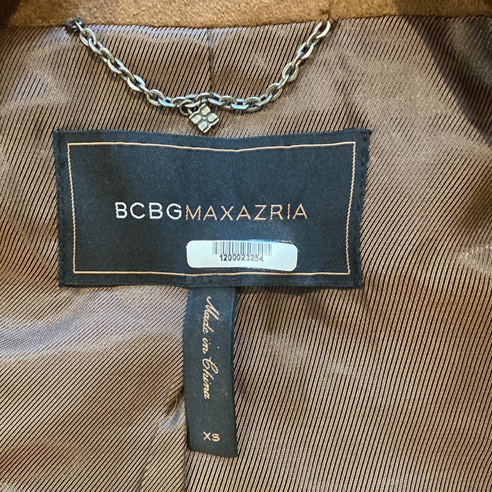 Suede cropped BCBG MaxAzaria cropped jacket - Picture 3 of 4